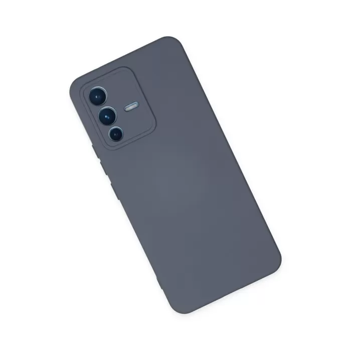 Newface Vivo V23 5G Kılıf Nano içi Kadife Silikon - Gri