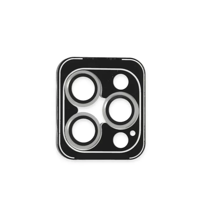 Joko iPhone 16 Pro Max PVD Metal Kamera Lens - Gümüş