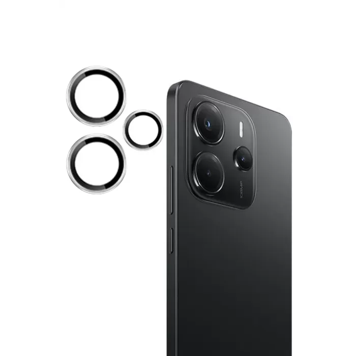 Joko Xiaomi Redmi Note 14 4G PVD Metal Kamera Lens - Gümüş