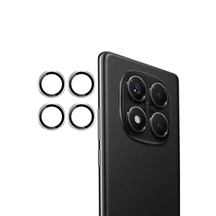 Joko Xiaomi Redmi Note 14 Pro 4G PVD Metal Kamera Lens - Gümüş