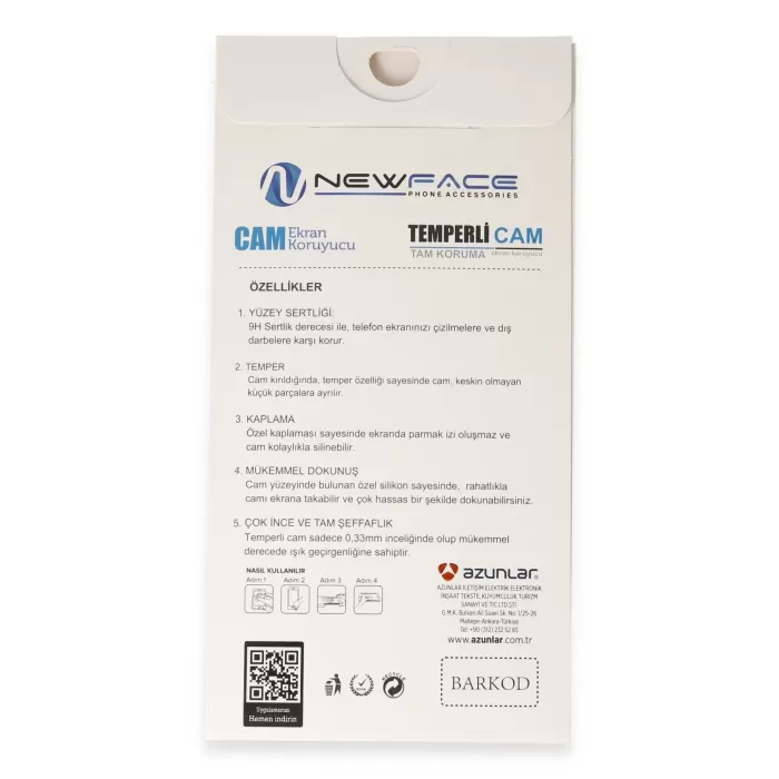 Newface Xiaomi Mi 15T Pro 3D Antistatik Cam Ekran Koruyucu - Siyah