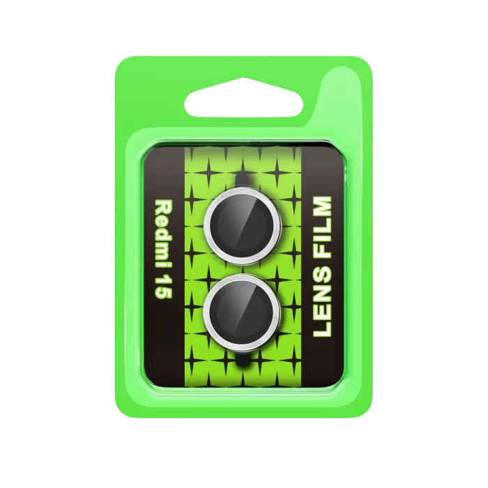 Newface Xiaomi Redmi 15 4G Raze Metal Kamera Lens - Gümüş