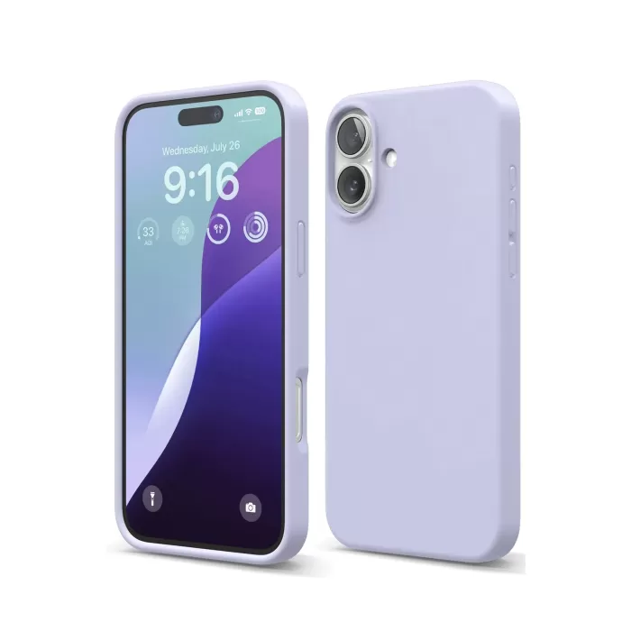 Newface iPhone 16 Plus Kılıf Nano içi Kadife Silikon - Lila