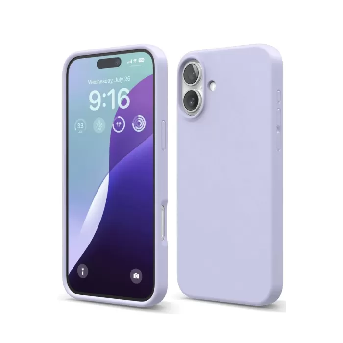 Newface iPhone 16 Plus Kılıf Nano içi Kadife Silikon - Lila