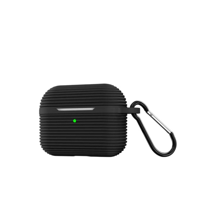 Newface Airpods Pro 3 (3.nesil) Raven Silikon Kılıf - Siyah