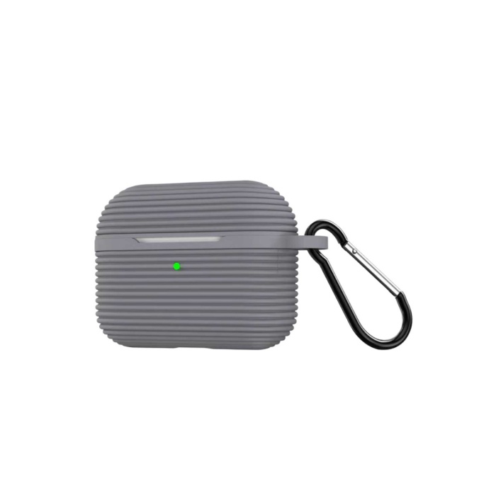 Newface Airpods Pro 3 (3.nesil) Raven Silikon Kılıf - Gri