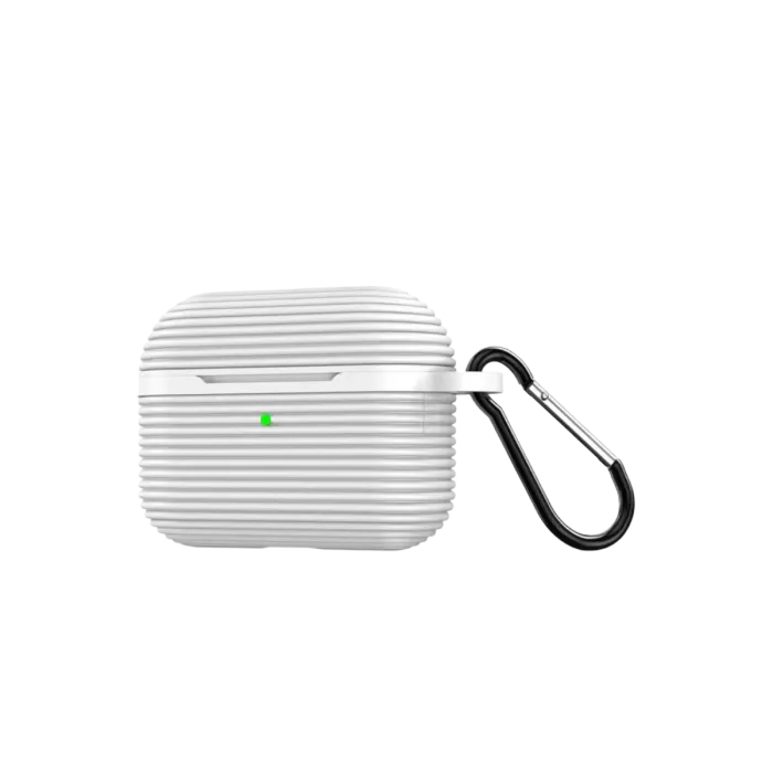 Newface Airpods Pro 3 (3.nesil) Raven Silikon Kılıf - Beyaz