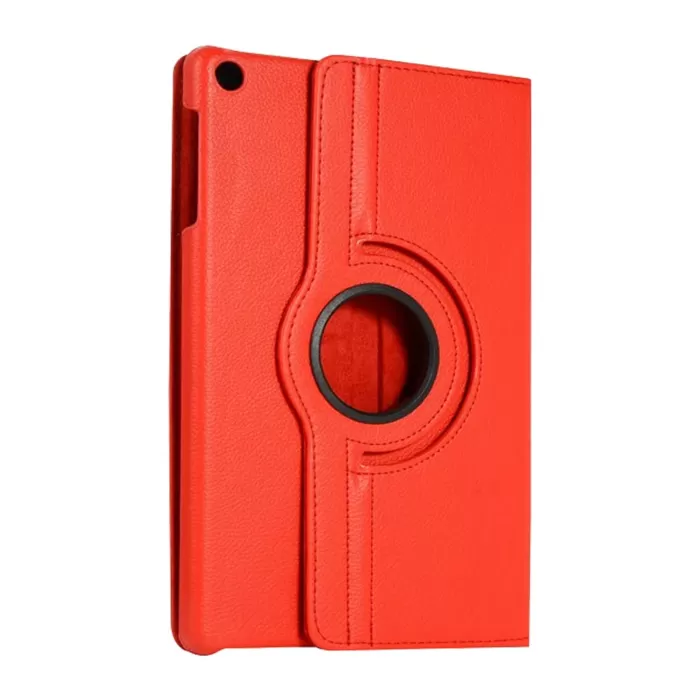 Newface Samsung Galaxy Tab A11 360 Tablet Deri Kılıf - Kırmızı
