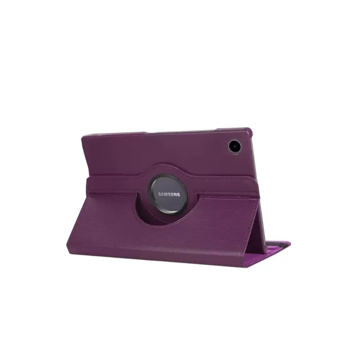 Newface Samsung Galaxy Tab A11 360 Tablet Deri Kılıf - Mürdüm