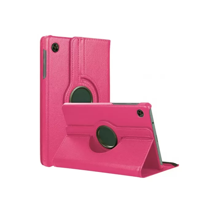 Newface Samsung Galaxy Tab A11 360 Tablet Deri Kılıf - Pembe
