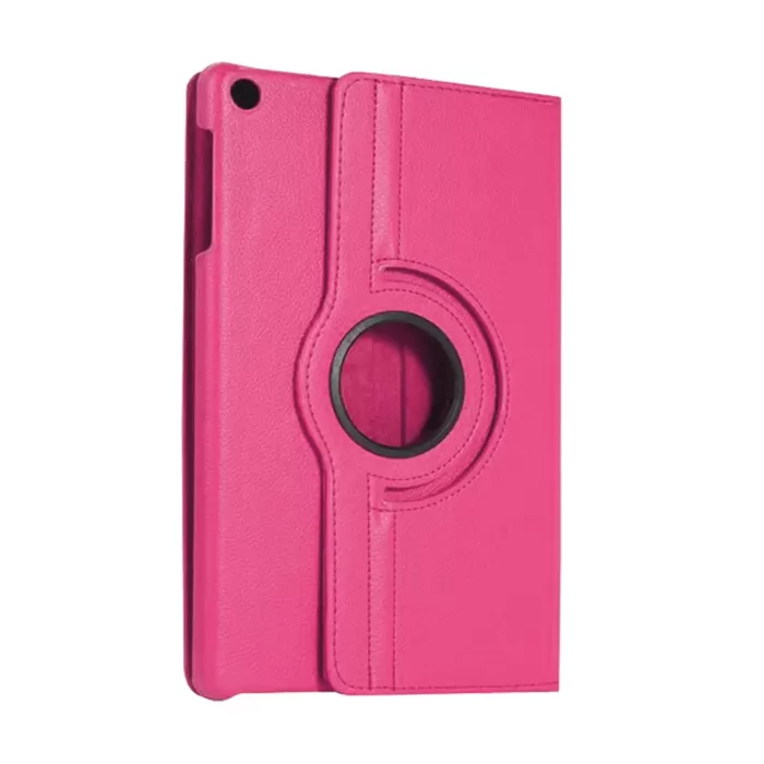 Newface Samsung Galaxy Tab A11 360 Tablet Deri Kılıf - Pembe