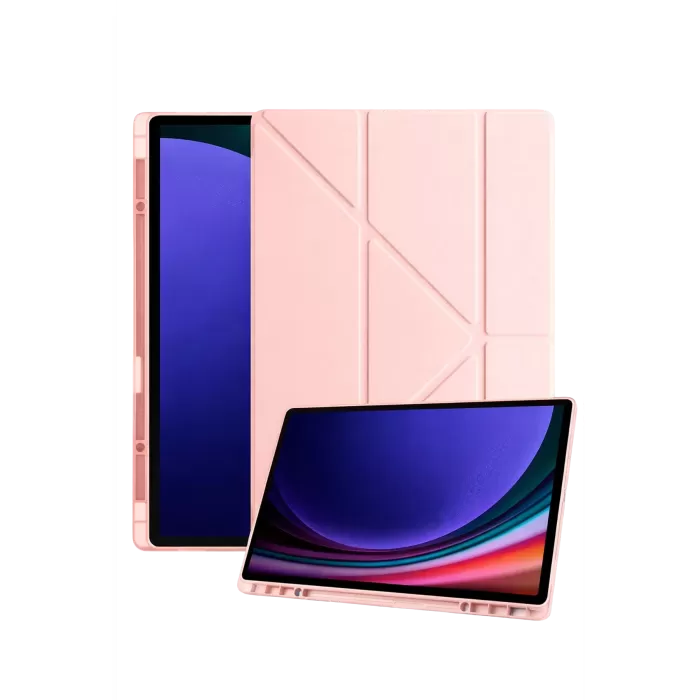 Newface Samsung Galaxy X930 Tab S11 Ultra 14.6 Kalemlikli Mars Tablet Kılıfı - Rose Gold