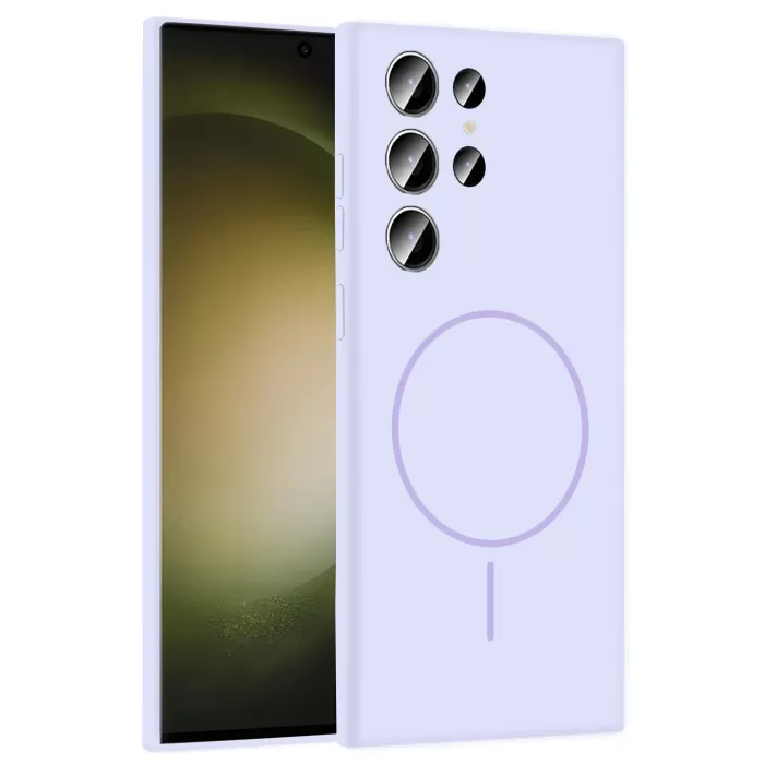 Joko Samsung Galaxy S23 Ultra Kılıf Jully Magsafe Kapak - Lila