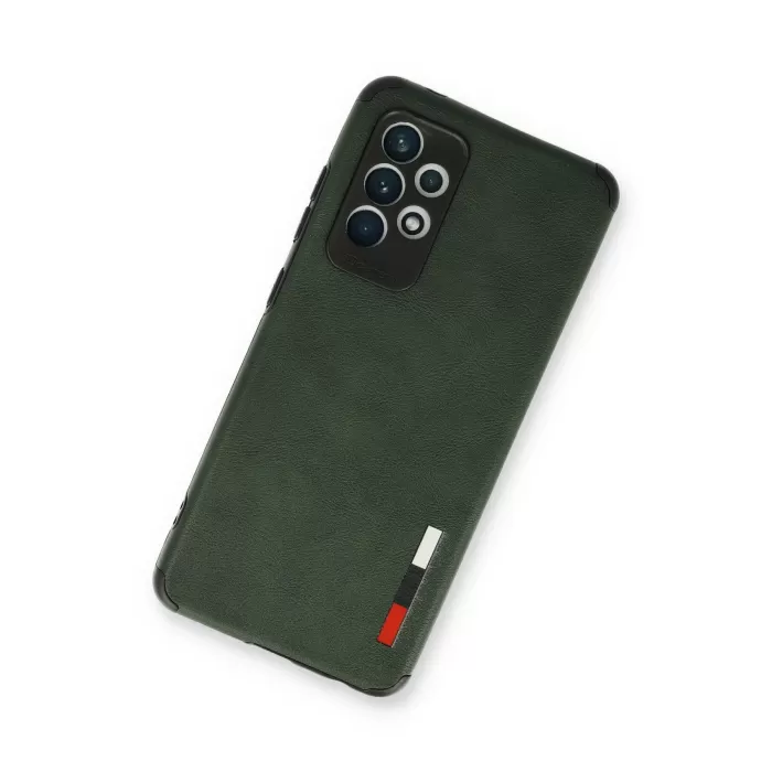 Newface Samsung Galaxy A33 5G Kılıf Loop Deri Silikon - Yeşil