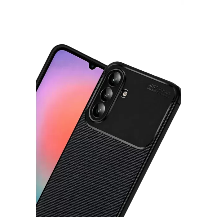 Newface Samsung Galaxy S26 Plus Auto Focus Karbon Kapak - Siyah