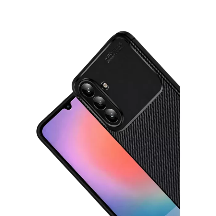 Newface Samsung Galaxy S26 Plus Auto Focus Karbon Kapak - Siyah