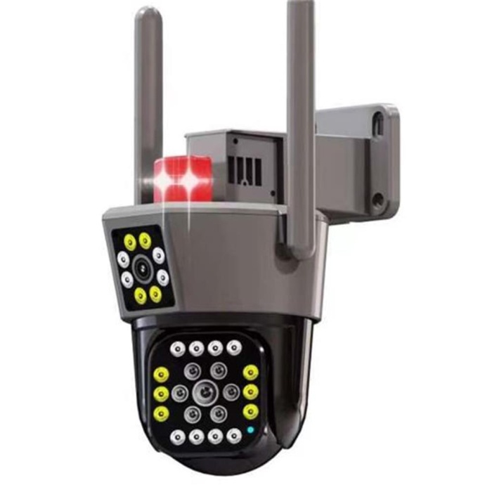 OKam O-KAM 6015 6MP Dual Lens WIFI PTZ 3.5 Dual Screen Image, 15Pcs Leds Dual Light