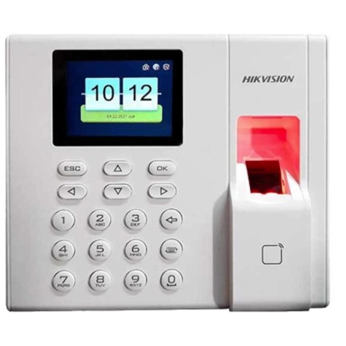 Hikvision DS-K1A8503MF-B Parmak İzi ve Mifare Kart Okuyucu Bağımsız Terminal(LCD,Keypad Batarya)