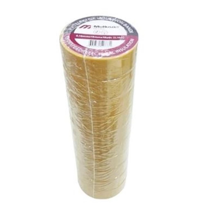 Mutlusan 10-19 İzole Bant 10lu(Elektrik Bant) Sarı 065133141019