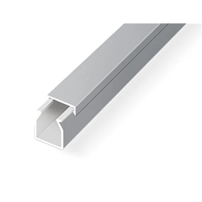 Mutlusan Kablo Kanalı 16X16 Metalik Gri Yapışkanlı 2mt (001 155 01016 20 56 )