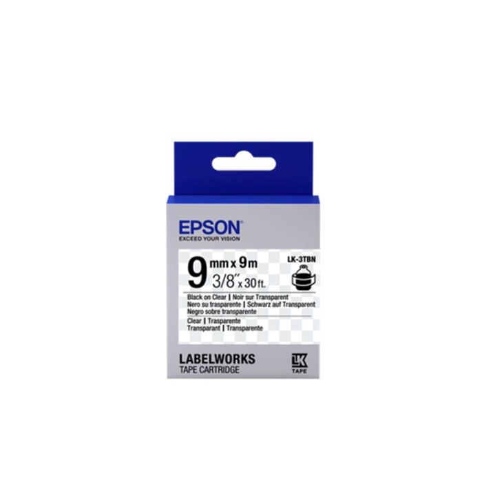 Epson LK-2WBN Standart Beyaz Üzeri Siyah 6mm 9Metre Etiket