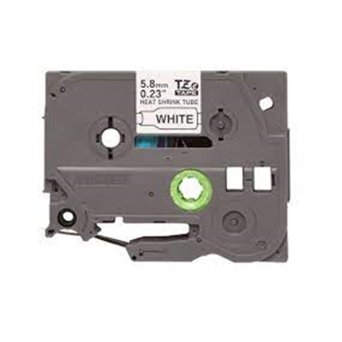 Brother P-Touch HSE-231 12 mm Beyaz Üzerıne Sıyah  Isı ile Daralan Laminasyonlu Etiket