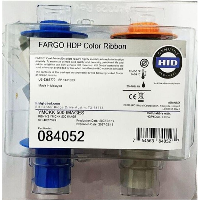 Fargo 084052 Hdp5000 Ymckk (500 İmages)