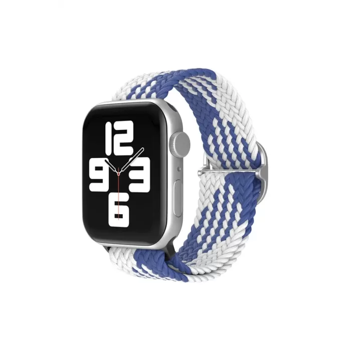 Newface Apple Watch 38mm Star Kordon - Mavi-Beyaz