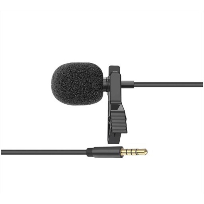 Snopy SN-M20 Siyah Akıllı Telefon ve Youtuber Metal mandallı, Yaka Mikrofonu