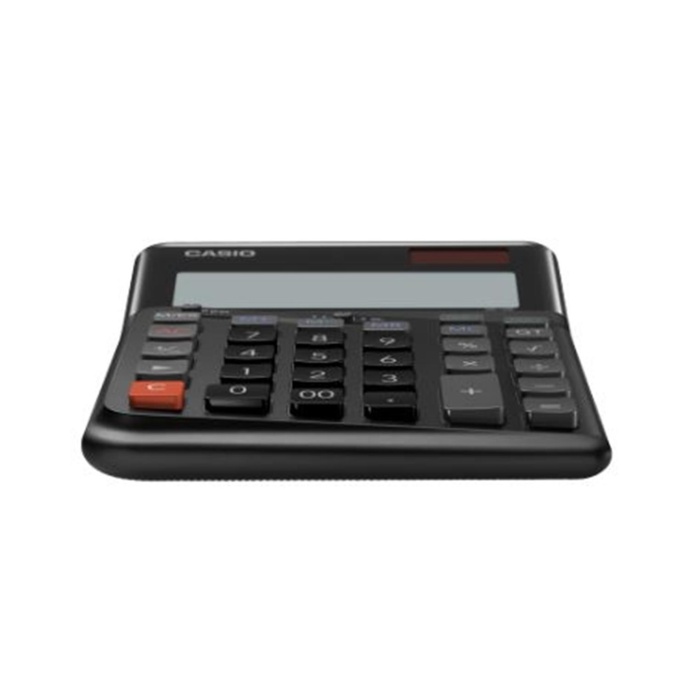 Casio DE-12E-BK Siyah 12 Hane Masa Üstü Ergonomik Tuşlu Hesap Makinesi