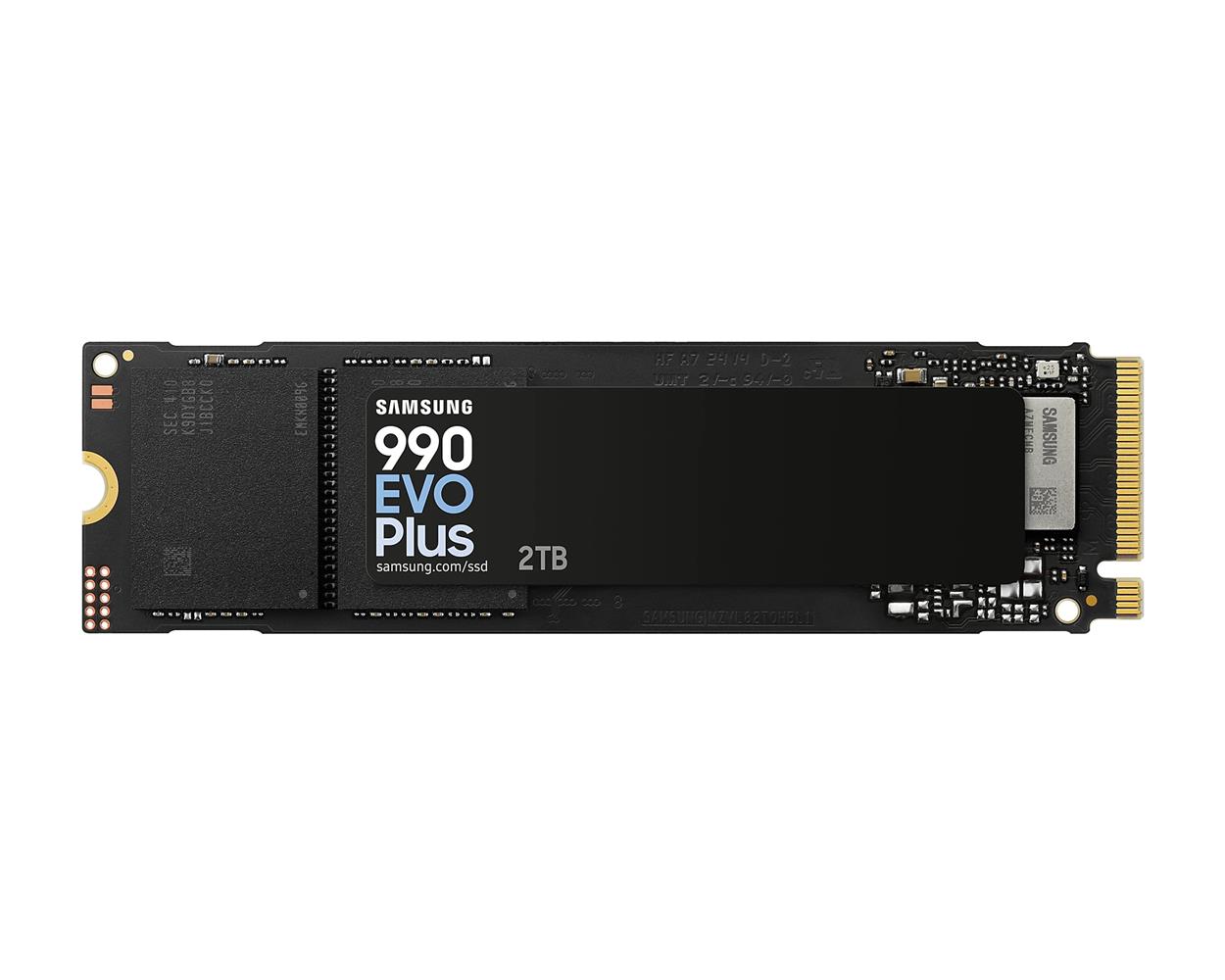 Samsung 2TB 990 Evo Plus 7450MB-6900 MB-sn NVMe M.2 SSD MZ-V9S2T0BW Harddisk