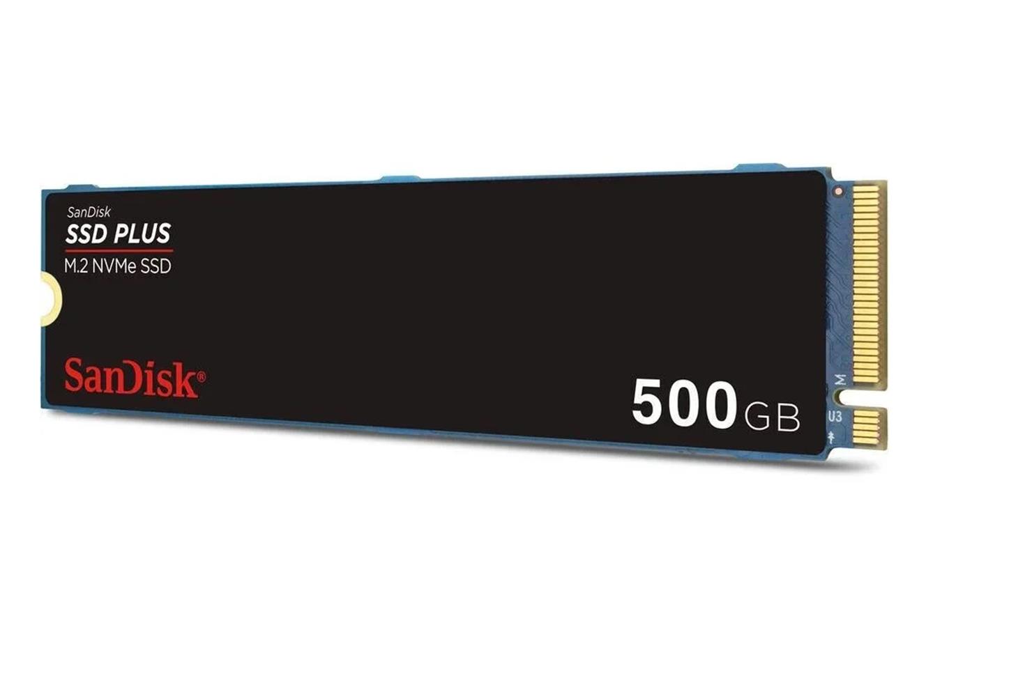SanDisk 500GB SSD PLUS 2400MB-1500MB-s M.2 PCIe Gen 3.0 NVMe SSD SDSSDA3N-500G-G26