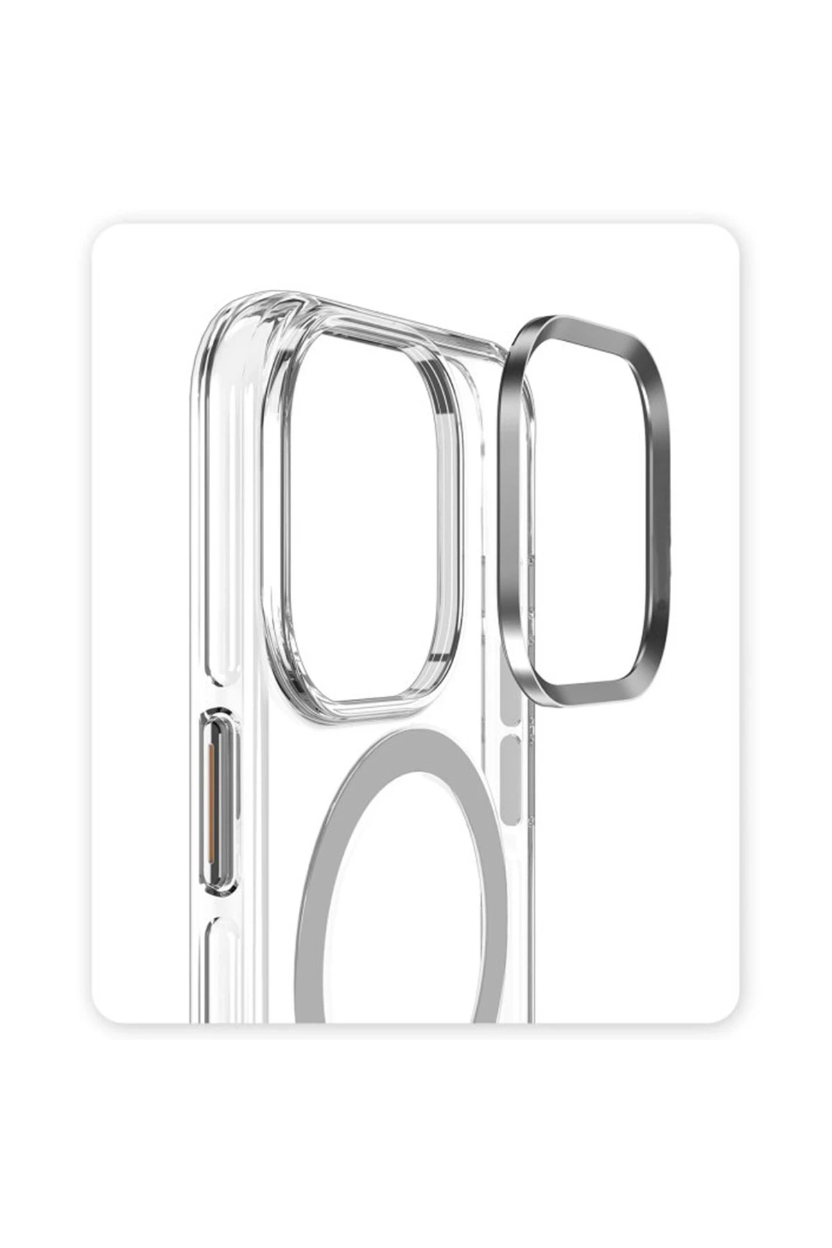 Joko iPhone 15 Pro Kılıf Crystal Magsafe Kapak - Şeffaf