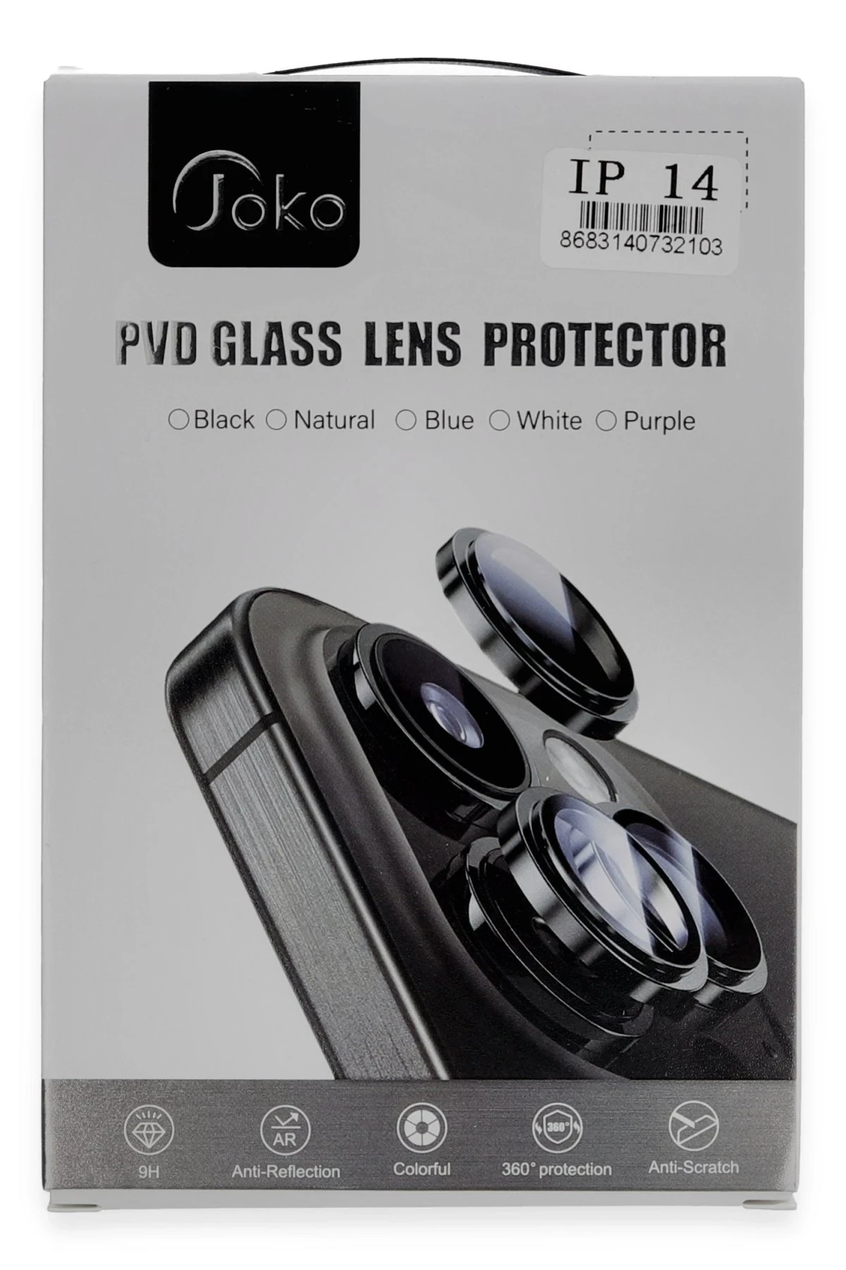 Joko iPhone 15 PVD Metal Kamera Lens - Turuncu