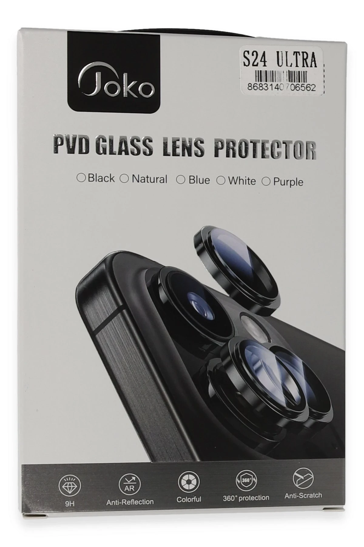 Joko Samsung Galaxy S24 Ultra PVD Metal Kamera Lens - Siyah