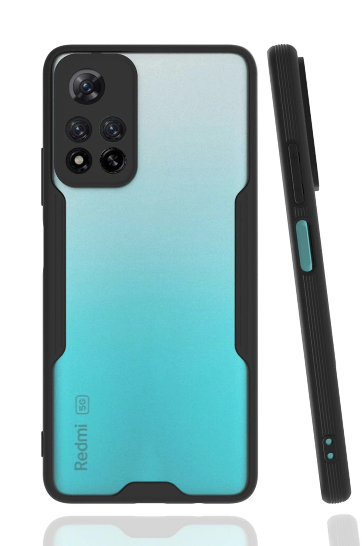 Newface Xiaomi Redmi Note 11 Pro Plus 5G Kılıf Platin Silikon - Siyah