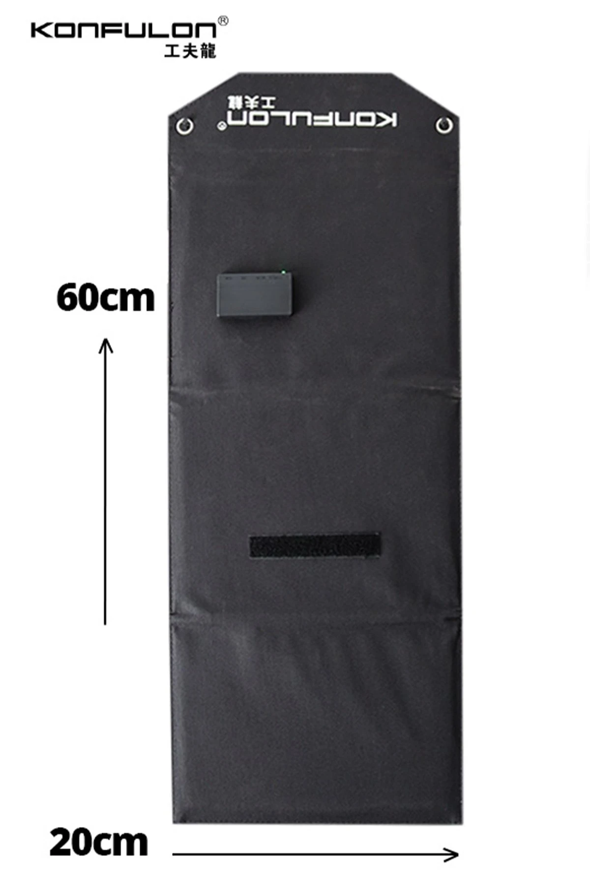 Konfulon SH-03 30W Hızlı Şarj Taşınabilir Güneş Enerji Paneli Şarj İstasyonu - Siyah