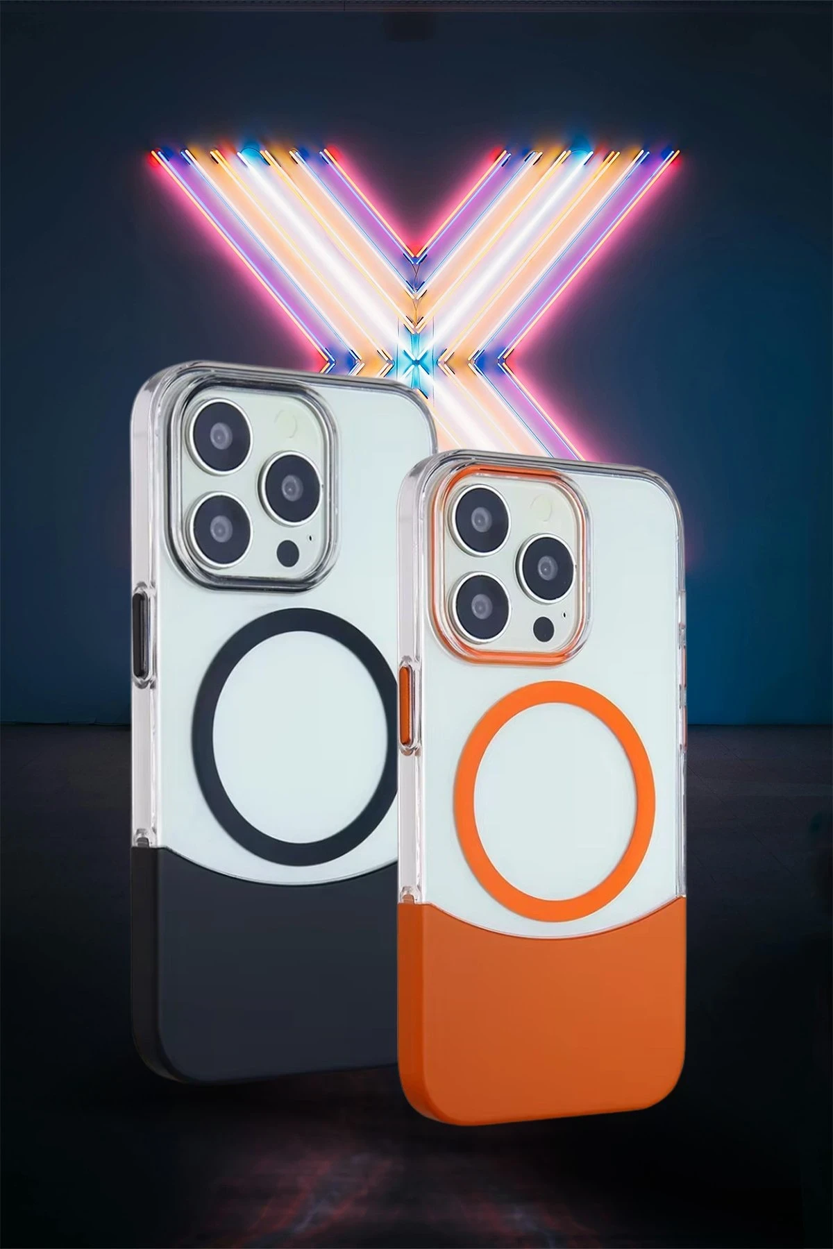 Joko iPhone 15 Pro PC Suit Magsafe Kapak - Turuncu