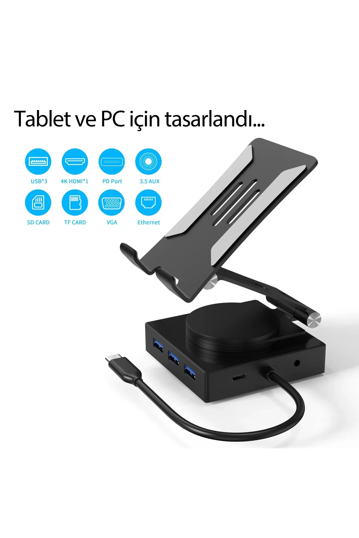 Newface Dönüştürücü 10in1 Hub 116 - Gri