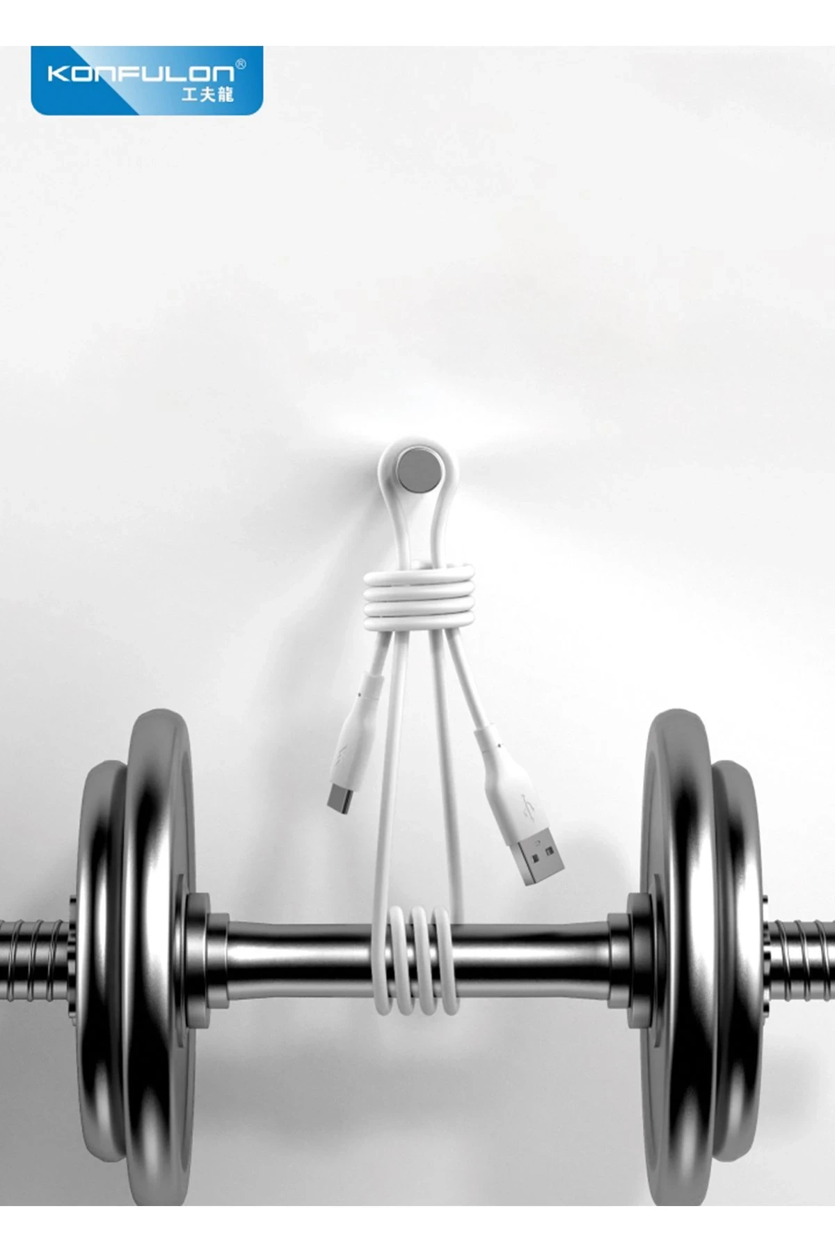 Konfulon DC64 USB to Lightning 1M 3.0A Hızlı Şarj Kablo - Beyaz