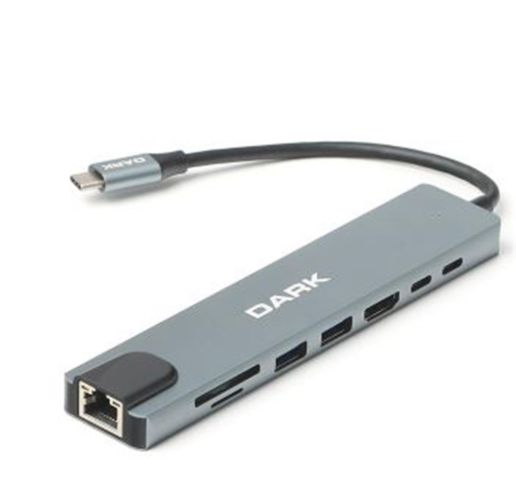Dark DK U31x36 USB 3.1 Type C 9 in 1 Ethernet - HDMI - TF SD Kart Okuyucu - USB 3.0 - HUB