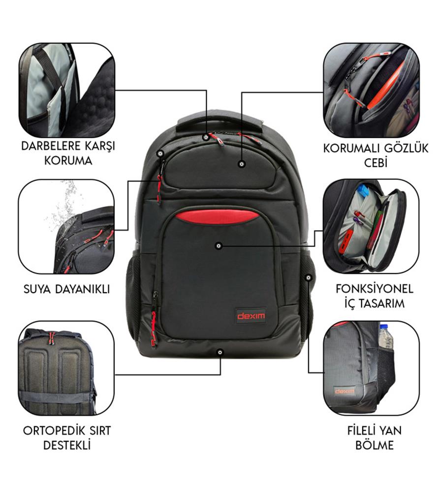 Dexim Premium 17, Notebook Sırt Çantası - DXBP40