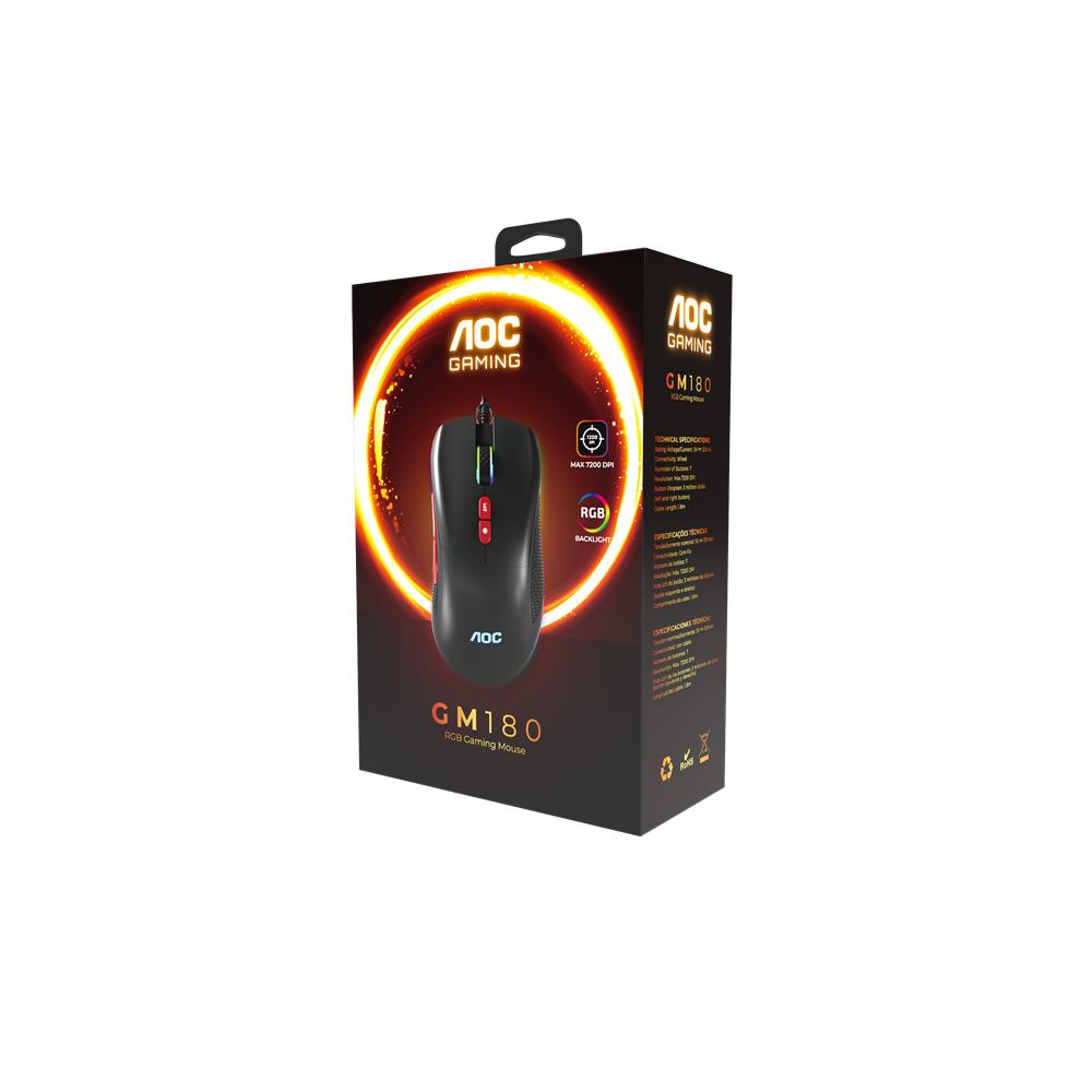 AOC GM180B-LA Kablolu RGB Gaming Mouse