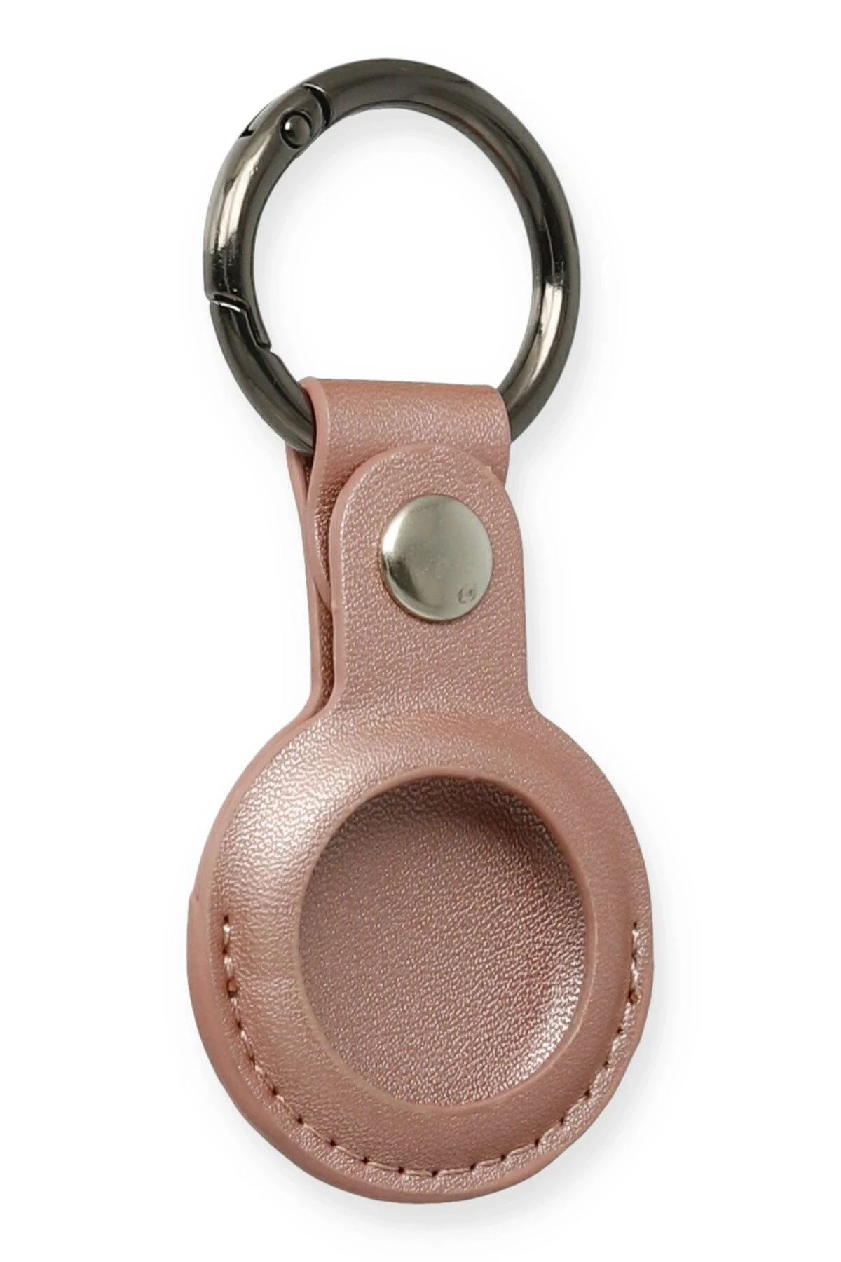Newface Airtag Anahtarlık Deri Kılıf - Rose Gold