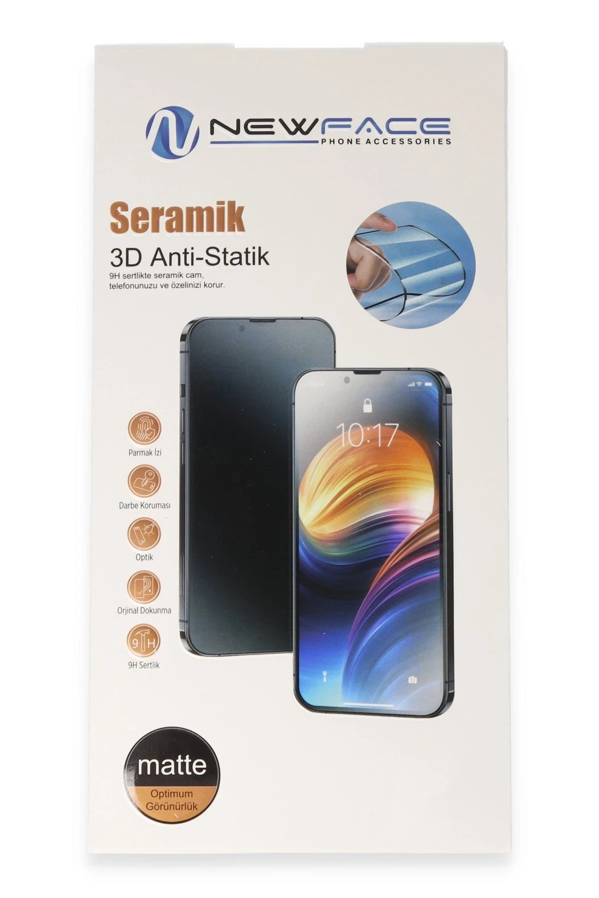Newface iPhone 16 Pro Max 3D Antistatik Mat Seramik Nano Ekran Koruyucu