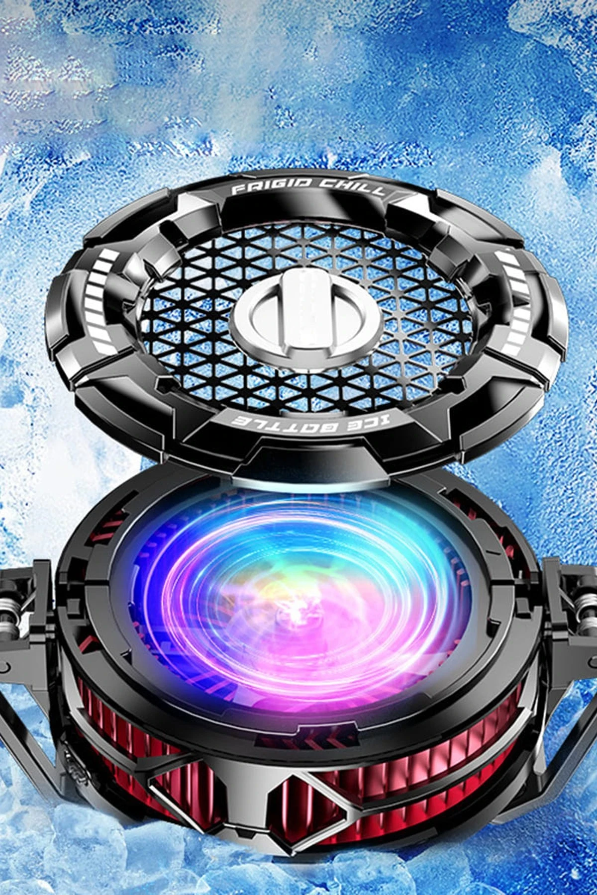 Newface FS02 15W RGB Radyatör Telefon Soğutucu Fan - Siyah