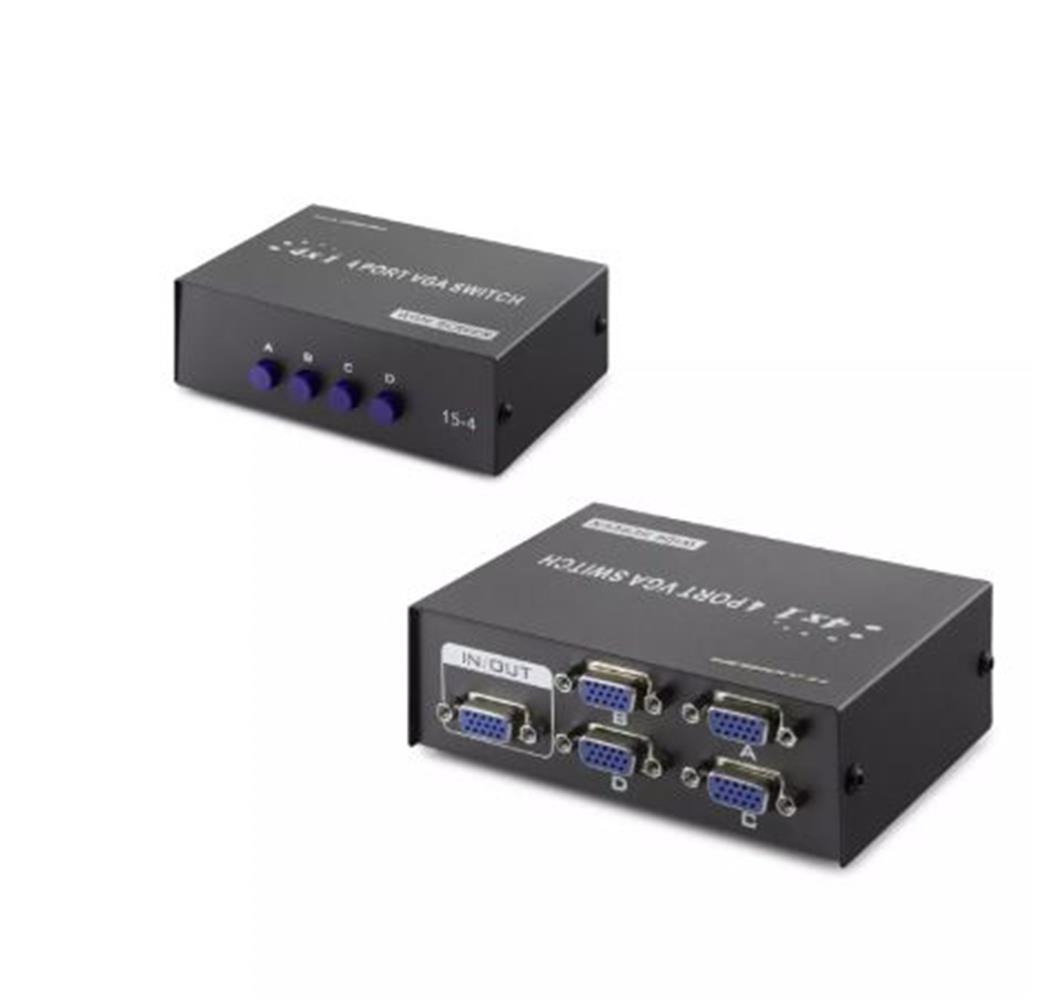 Hadron Hdx1329 4 Port Vga Switch 54Mhz 4Giriş 1Çıkış