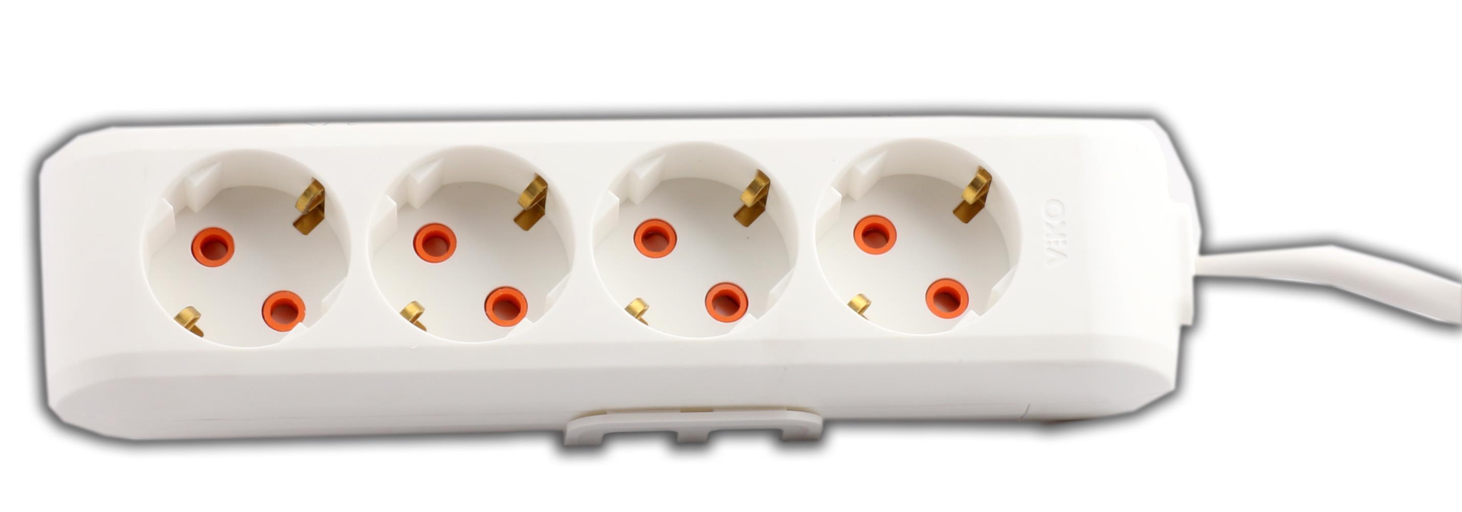 Viko Multı-Let Vm41 4lü 1mt Kablolu Priz (90113401)