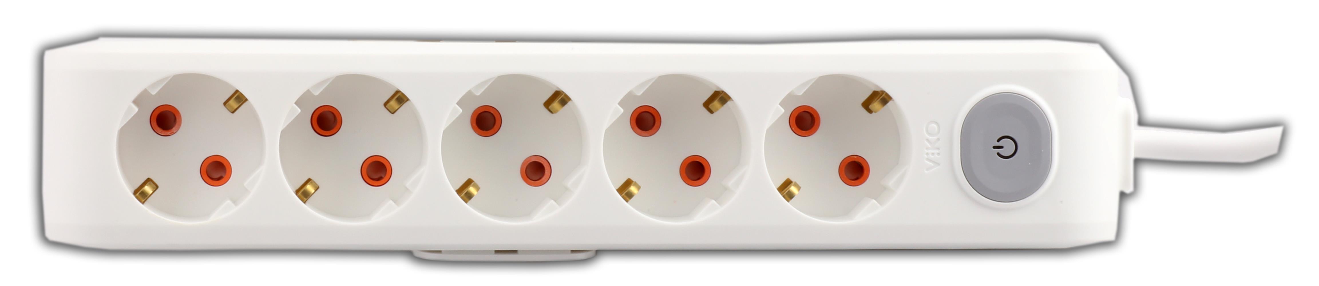 Viko Multı-Let VM51ANH 5li 1mt Anahtarlı Kablolu (90117501)