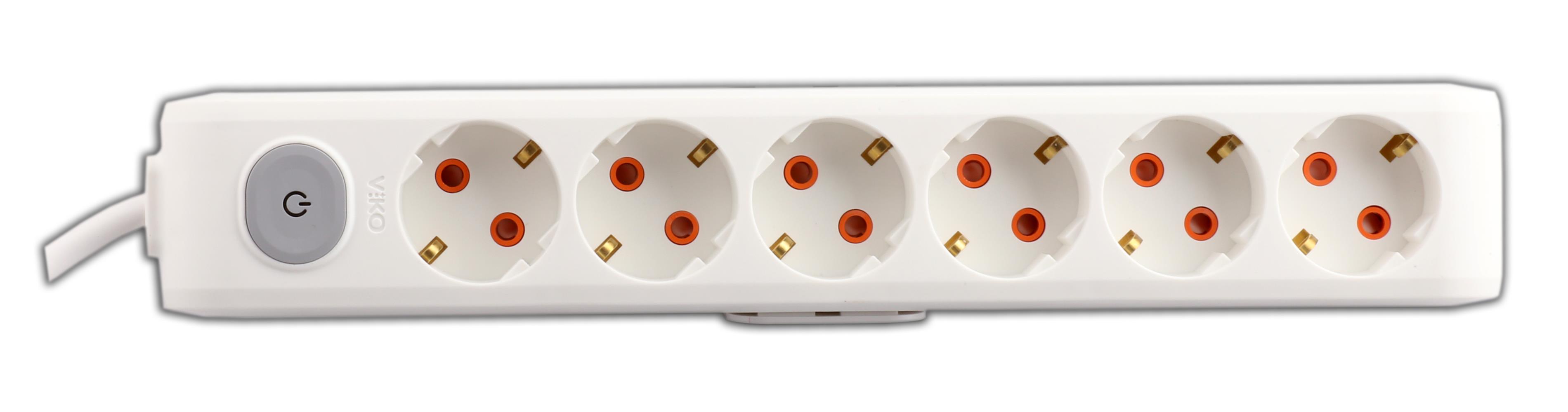 Viko Multı-Let VM61ANH 6lı 1mt Anahtarlı Kablolu (90117601)